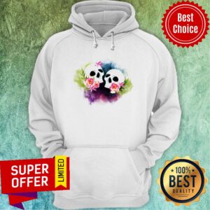 Alternative view of Couple Sugar Skull Day Of Dead Dia De Muertos Shirt