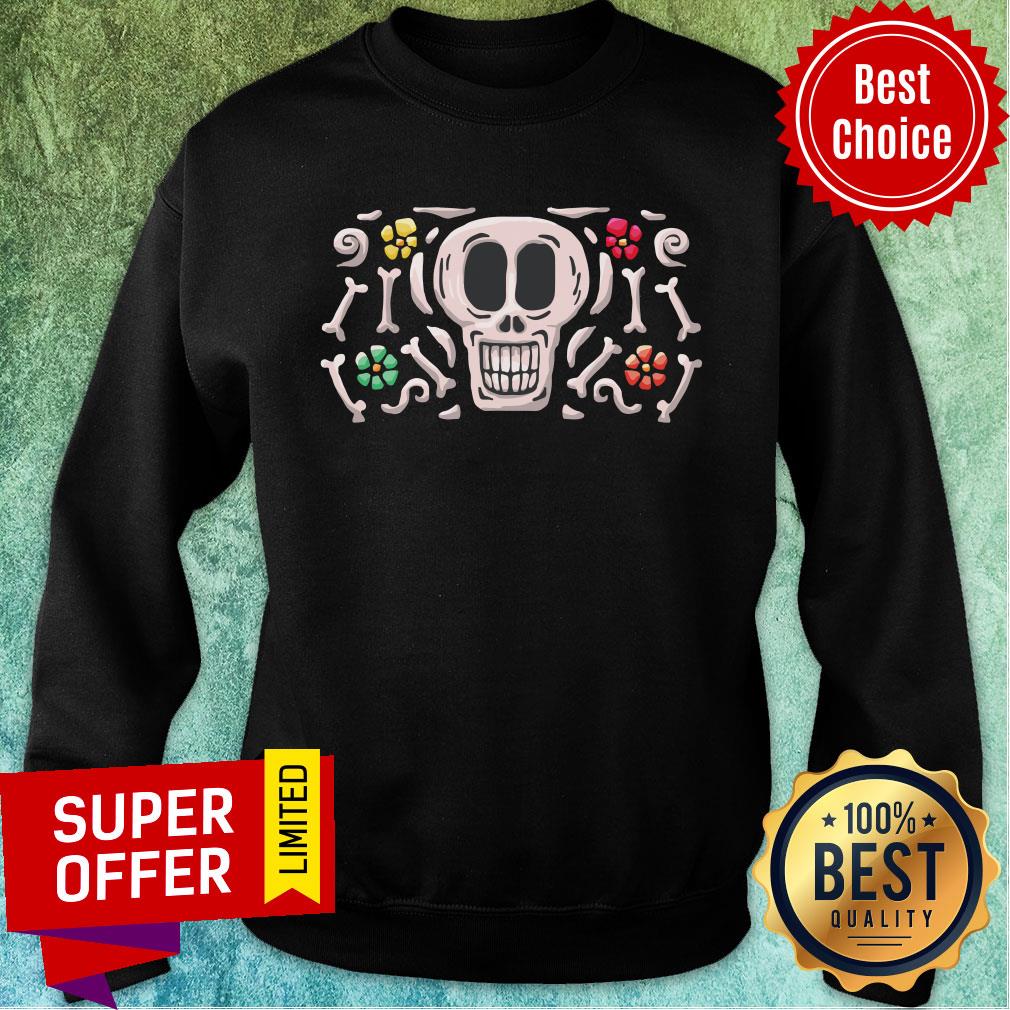 Happy Mexican Bone Skull Dia De Muertos Day Of Dead Shirt - Image 4
