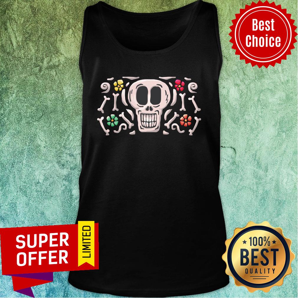 Happy Mexican Bone Skull Dia De Muertos Day Of Dead Shirt - Image 3