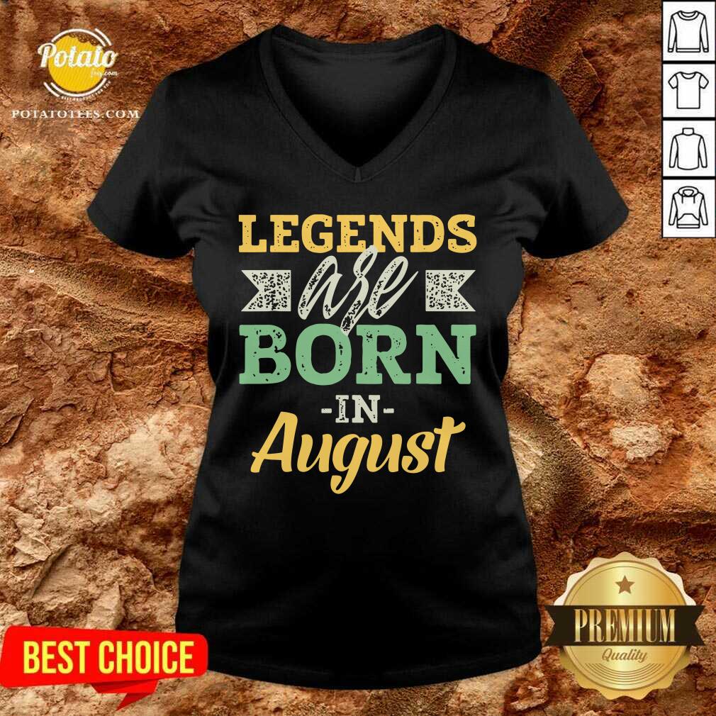 Legends Are Born In August Us 2021 Shirt - Image 3