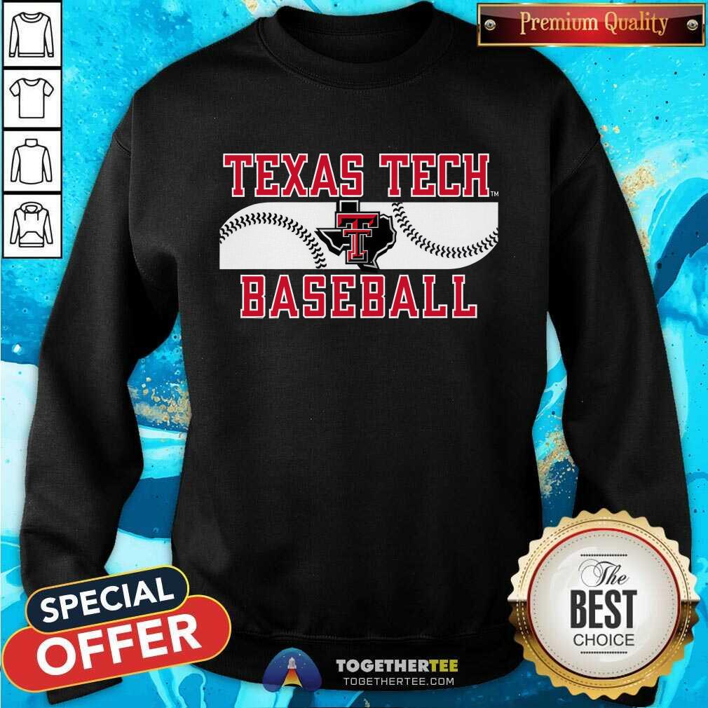 Texas Tech Texas Map Baseball T-shirt - Image 5