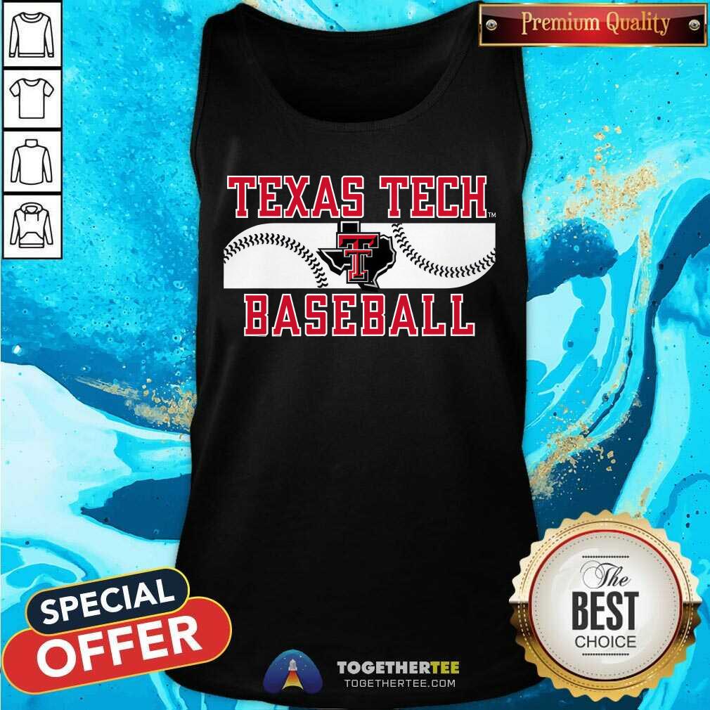 Texas Tech Texas Map Baseball T-shirt - Image 4