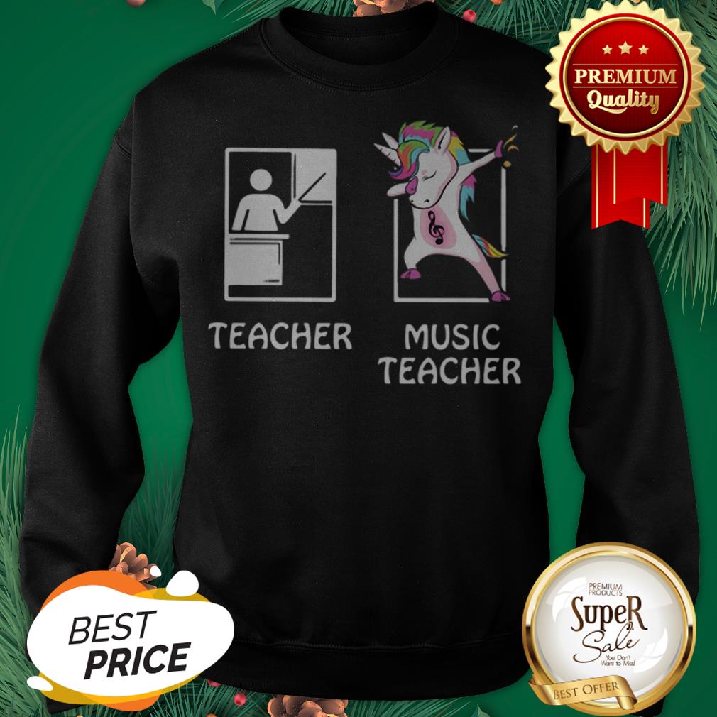 Teacher Unicorn Music Teacher Shirt - Image 4