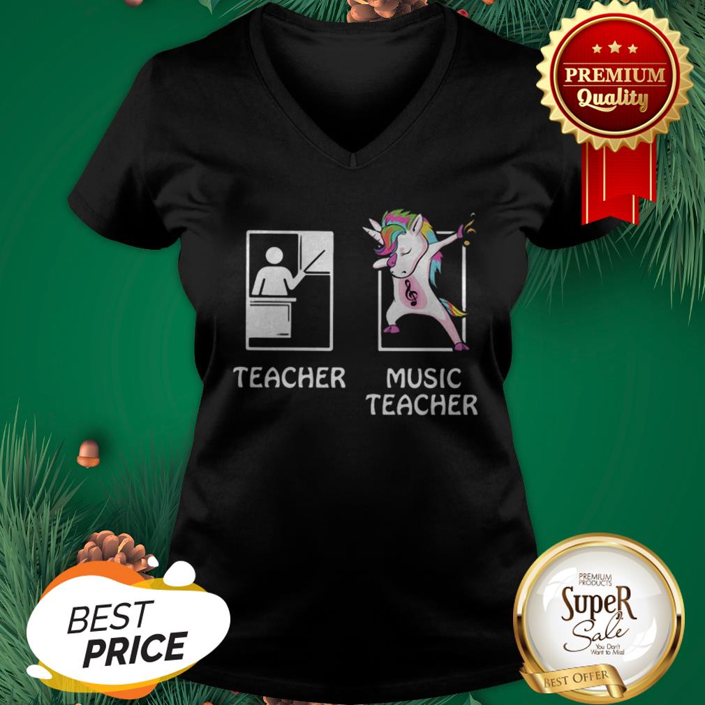 Teacher Unicorn Music Teacher Shirt - Image 2