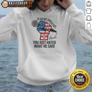 Alternative view of Awesome He Did Not Spread Hate You Just Hated What He Said Charlie Kirk Signature T-Shirt