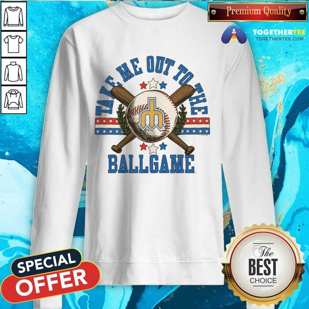 Nice Seattle Mariners Take Me Out To The Ballgame T-Shirt - Image 5
