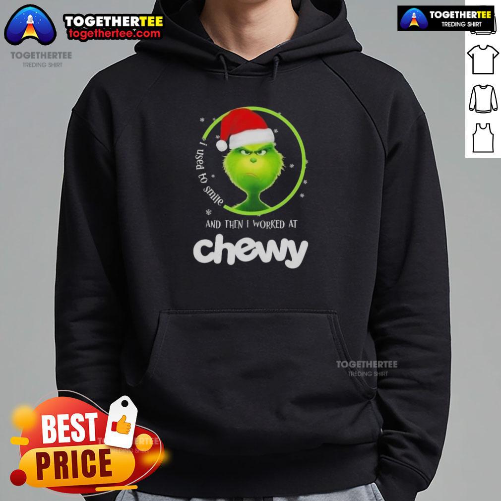 Original Grinch Christmas I Used To Smile And Then I Worked At Chewy T-Shirt - Image 2