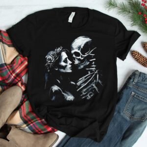 Deaths Bride Dark Romance Gothic Love Dark Art Skeleton Shirt