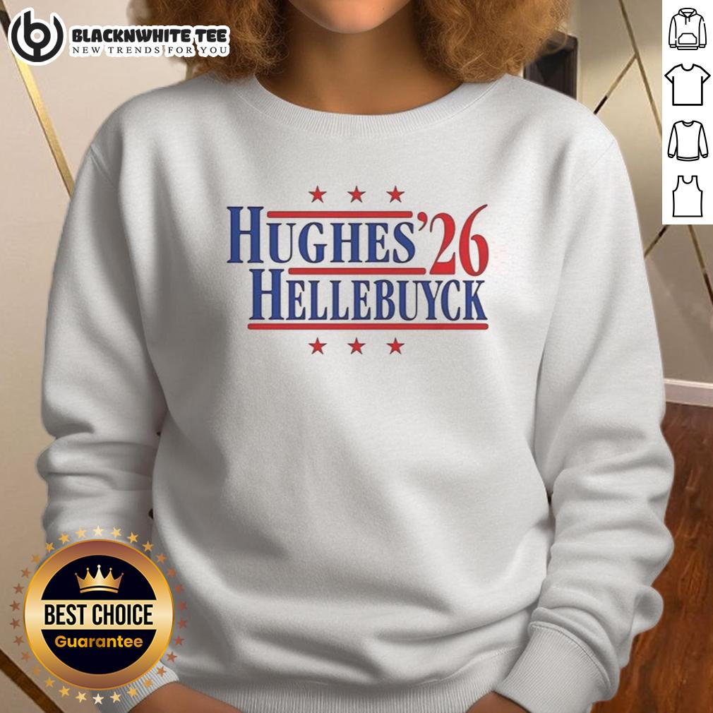 Nice Hughes And Hellebuyck '26 Team USA Champions T-Shirt - Image 5