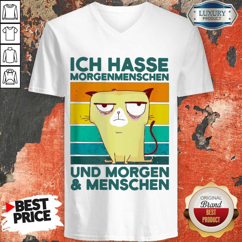 ICH Hasse Morgenmenschen Und Morgen And Menschen Vintage Shirt - Image 2