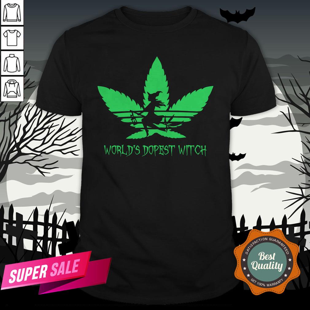 Weed World’s Dopest Witch Adidas Halloween Shirt