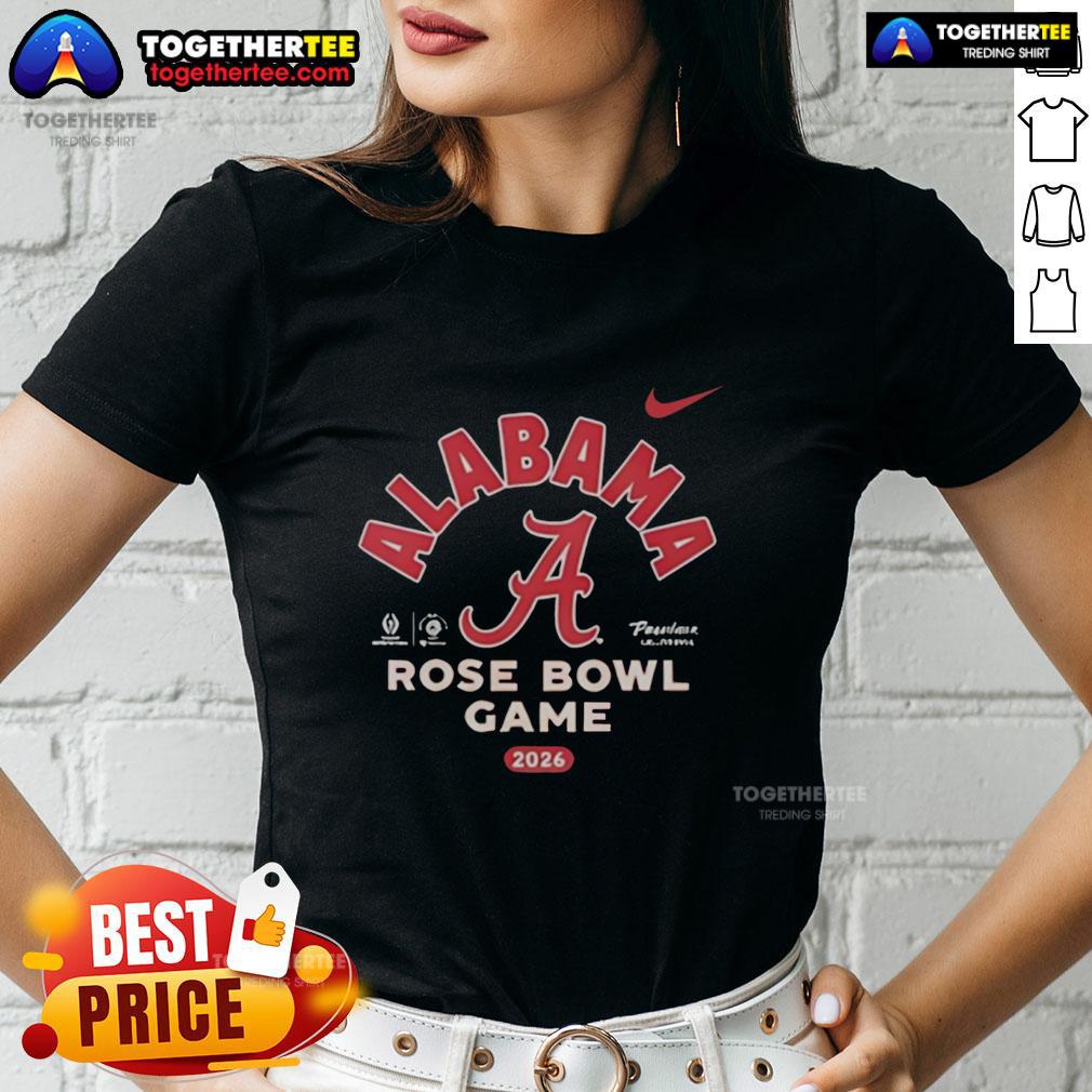 Official Alabama Crimson Tide Football Rose Bowl Game 2026 T-Shirt - Image 3