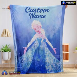 Official Disney Frozen Magic Elsa Blanket Fleece Customized Blanket