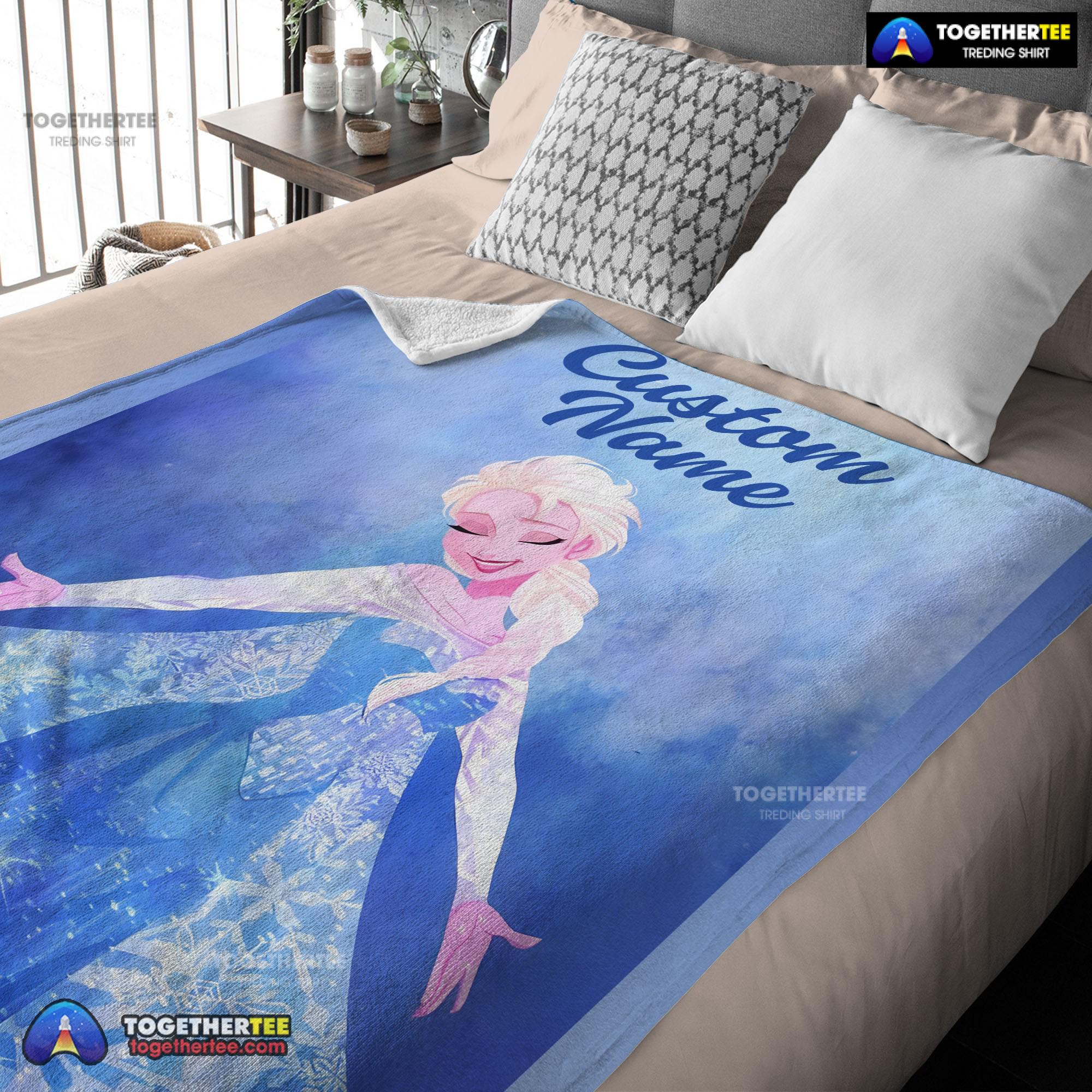 Official Disney Frozen Magic Elsa Blanket Fleece Customized Blanket - Image 3