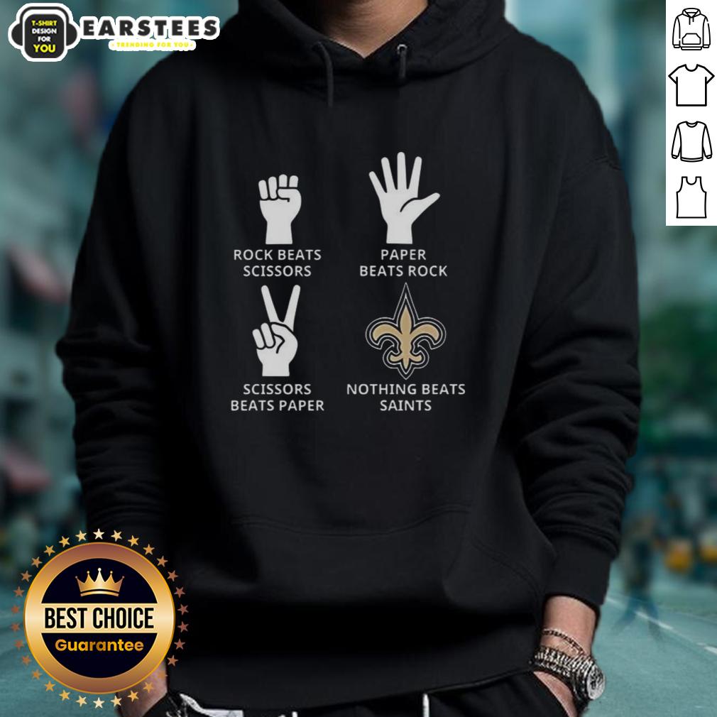 Official Nothing Beats New Orleans Saints Football Logo T-Shirt - Image 2