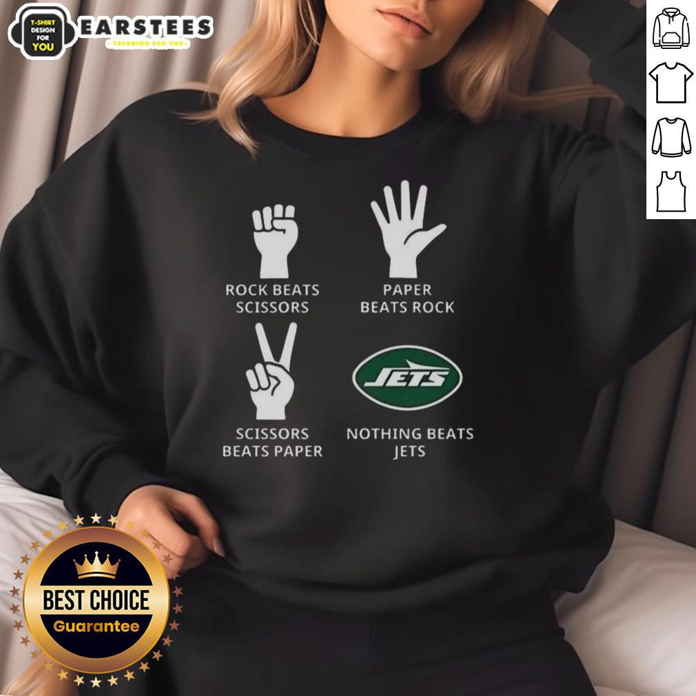 Official Nothing Beats New York Jets Football Logo T-Shirt - Image 5