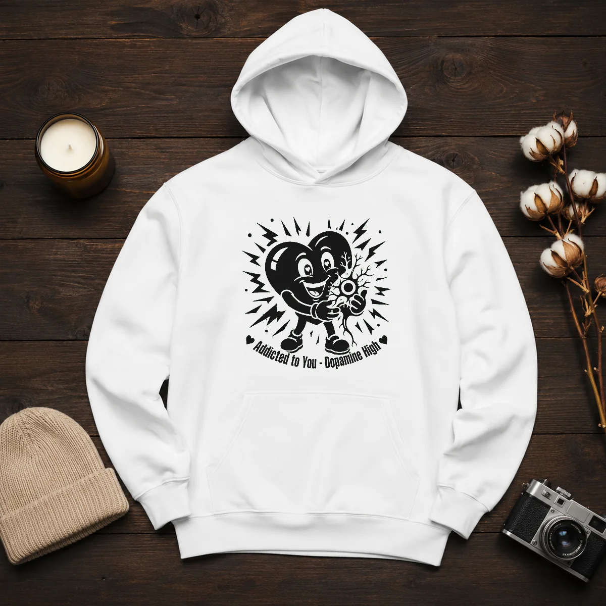 Funny Dopamine Addicted To You Silhouette Love Shirt - Image 6