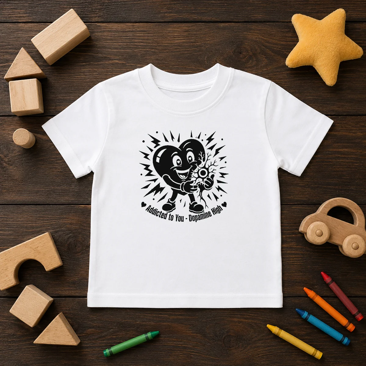 Funny Dopamine Addicted To You Silhouette Love Shirt - Image 9