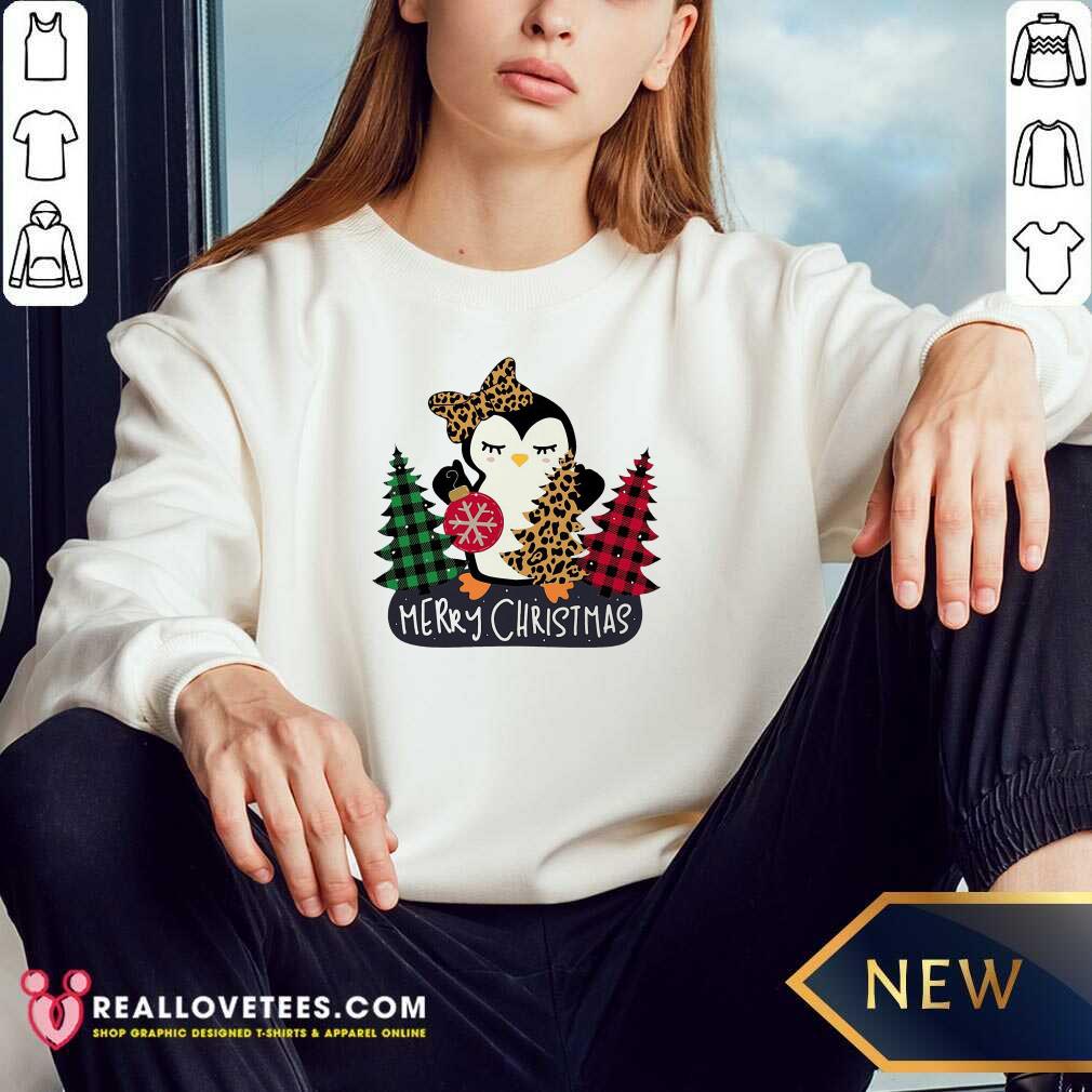 Official Penguin Merry Christmas Tree Ball Shirt - Image 3