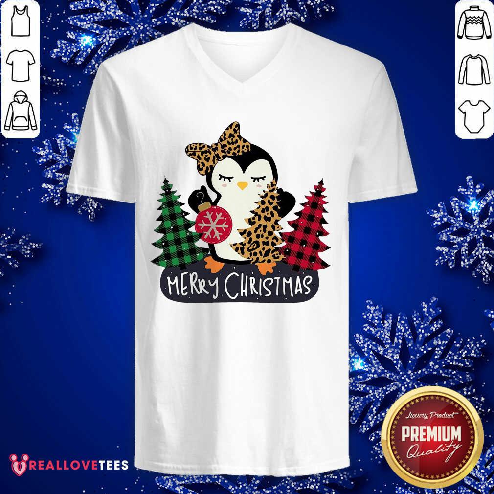 Official Penguin Merry Christmas Tree Ball Shirt - Image 5