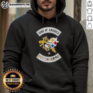 Alternative view of Top Son Of America Pittsburgh Map Sports Logos Combine T-Shirt