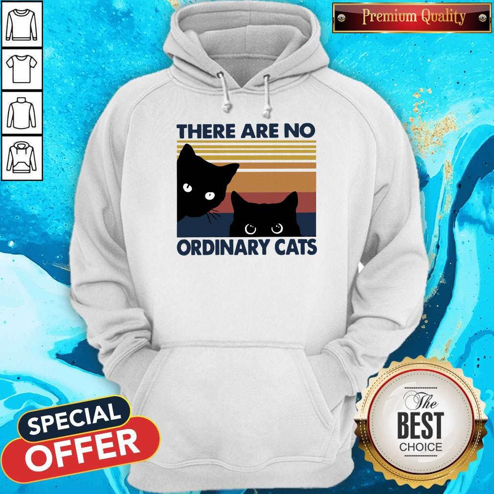 Pretty Black Cats There Are No Ordinary Cats Vintage Shirt - Image 2