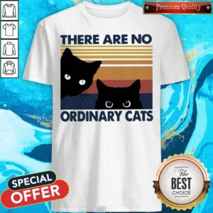 Pretty Black Cats There Are No Ordinary Cats Vintage Shirt