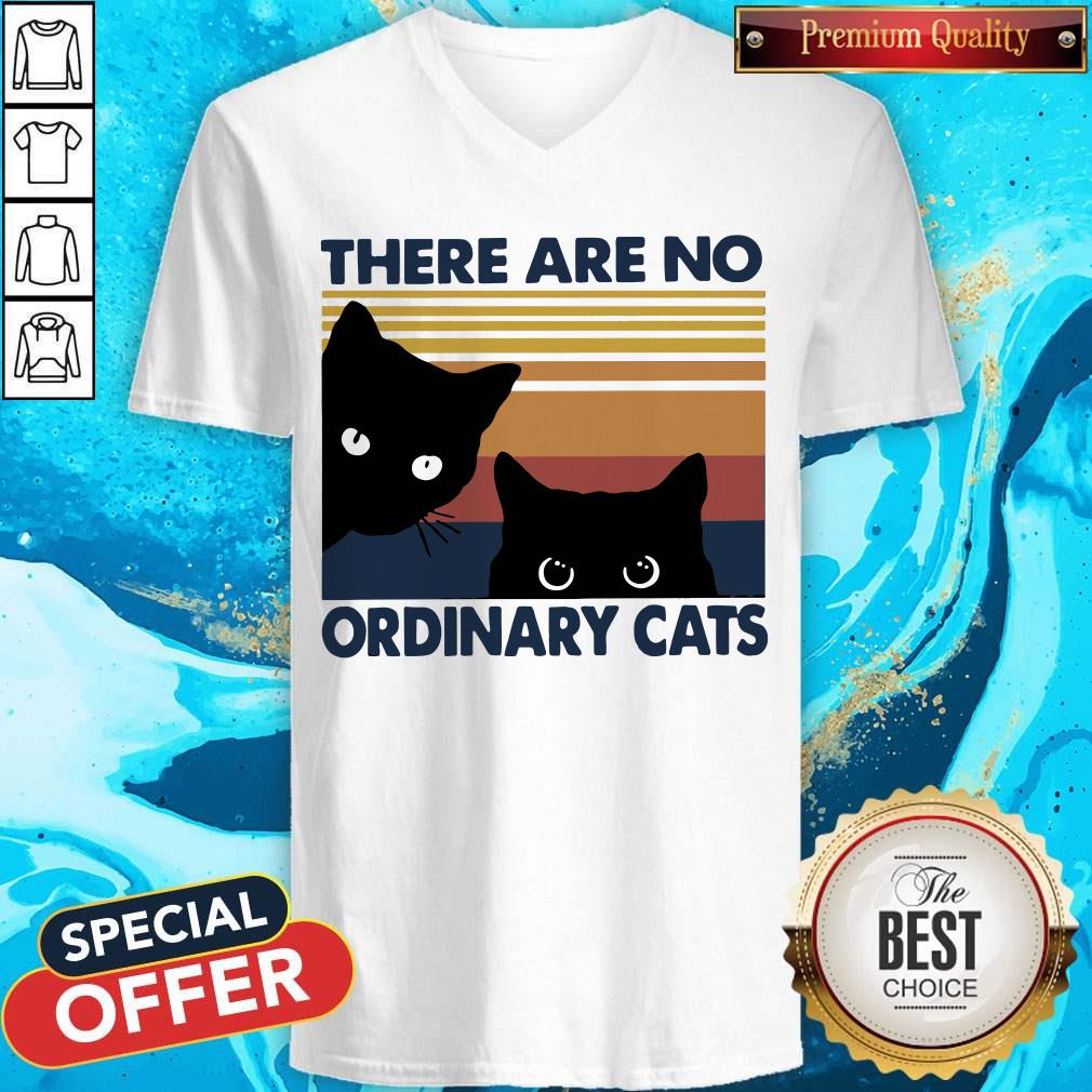 Pretty Black Cats There Are No Ordinary Cats Vintage Shirt - Image 3