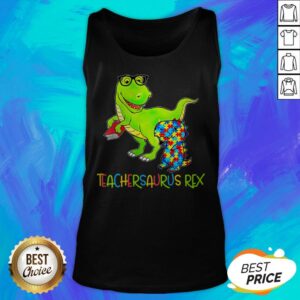 Alternative view of Top Autism TeacherSaurus Rex T-Shirt