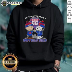 Alternative view of Awesome Charlie Brown X Snoopy 66th Anniversary 1960 2026 Buffalo Bills Football T-Shirt