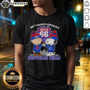Awesome Charlie Brown X Snoopy 66th Anniversary 1960 2026 Buffalo Bills Football T-Shirt