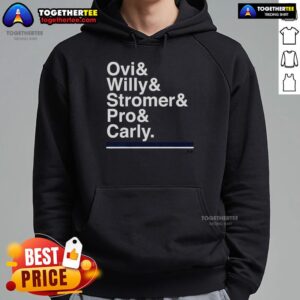 Alternative view of Official Washington Hockey Ampersand Ovi & Willy & Stromer & Pro & Carly T-Shirt