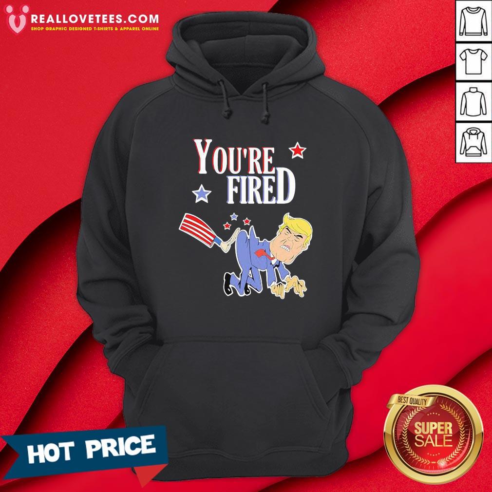 Nice You’re Fired Donald Trump American Flag Shirt - Image 4