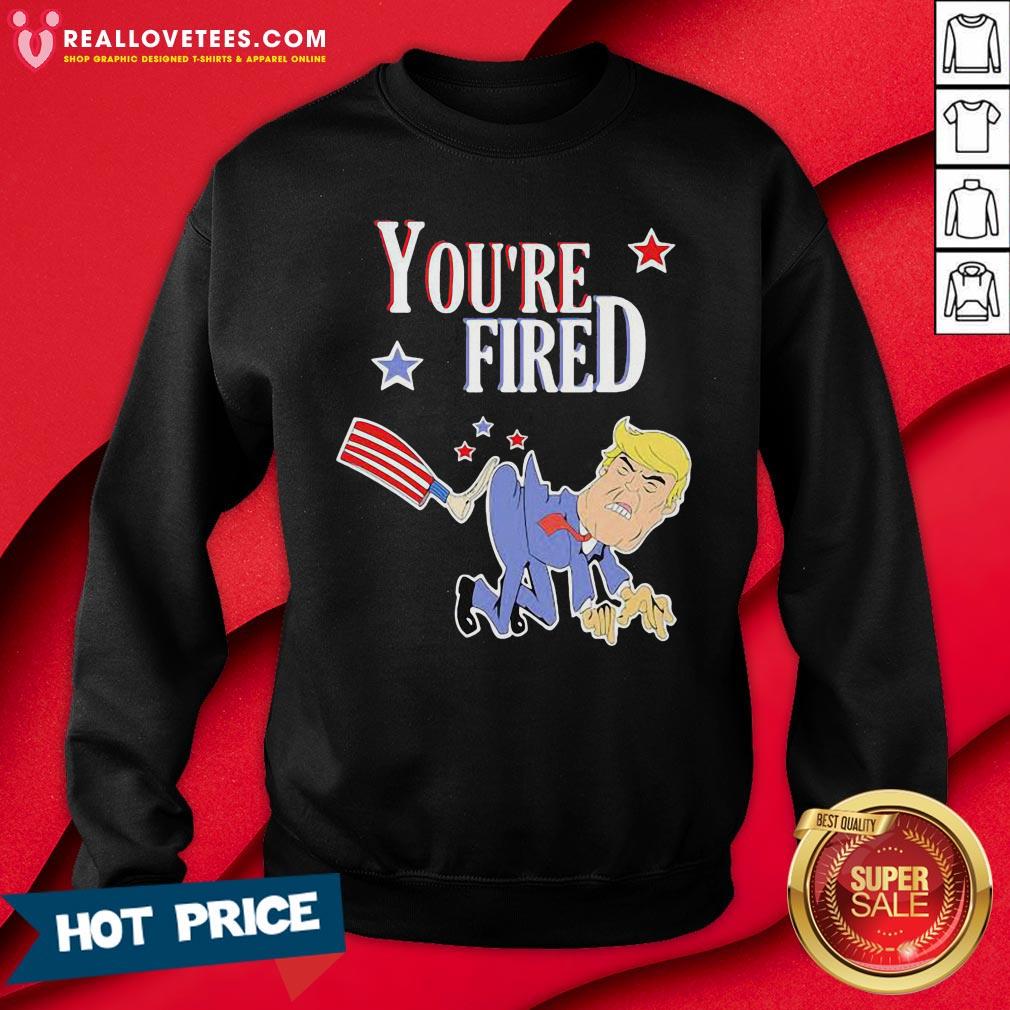 Nice You’re Fired Donald Trump American Flag Shirt - Image 3