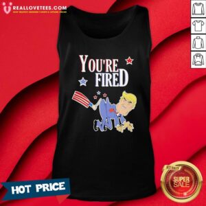 Alternative view of Nice You’re Fired Donald Trump American Flag Shirt