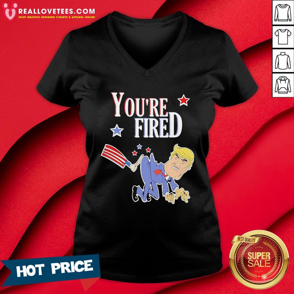 Nice You’re Fired Donald Trump American Flag Shirt - Image 5