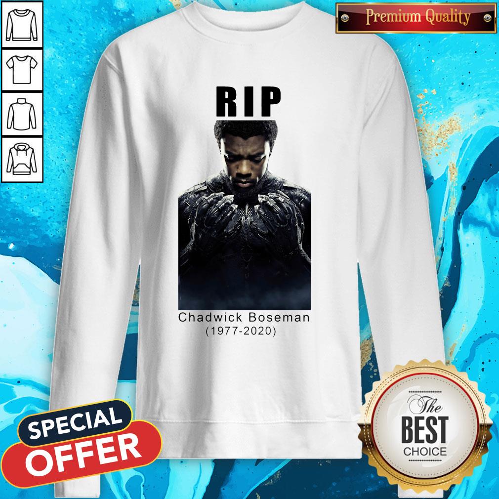Rip Chadwick Boseman Black Panther 1977 2020 Thank You For The Memories Signature Shirt - Image 4