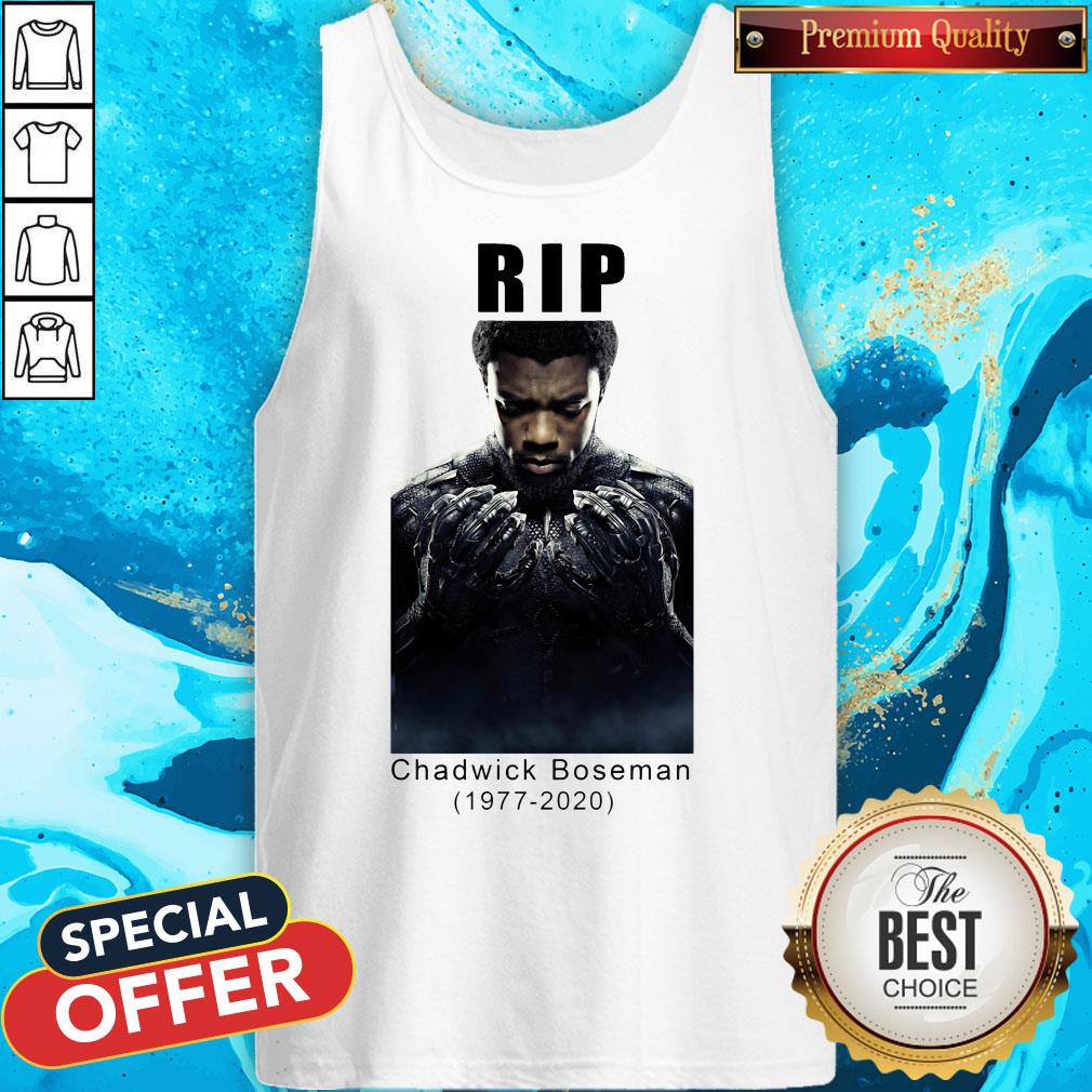 Rip Chadwick Boseman Black Panther 1977 2020 Thank You For The Memories Signature Shirt - Image 3