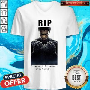 Alternative view of Rip Chadwick Boseman Black Panther 1977 2020 Thank You For The Memories Signature Shirt