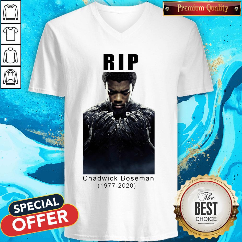 Rip Chadwick Boseman Black Panther 1977 2020 Thank You For The Memories Signature Shirt - Image 2