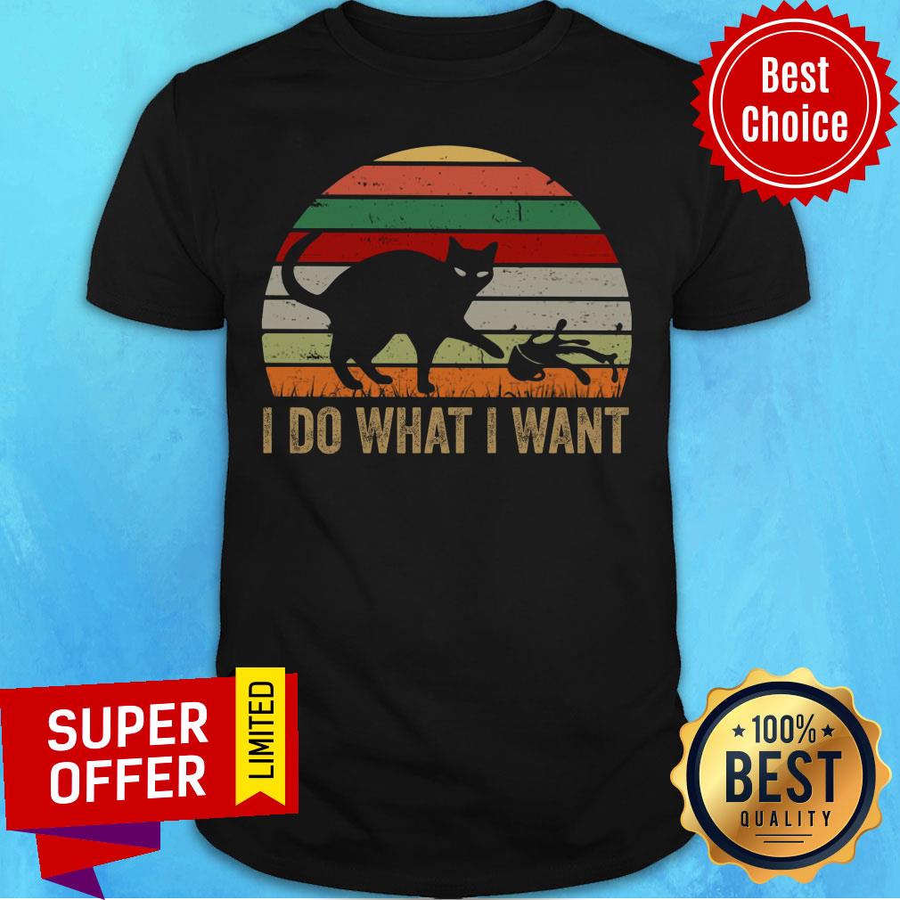 Vintage I Do What I Want Cat Shirt