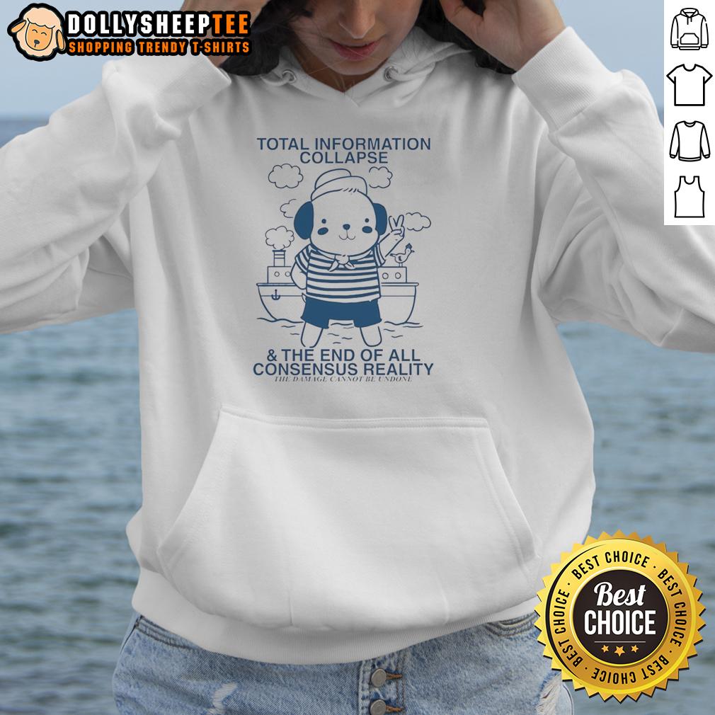 Good Total Information Collapse And The End Of All Consensus Reality Bear T-Shirt - Image 4