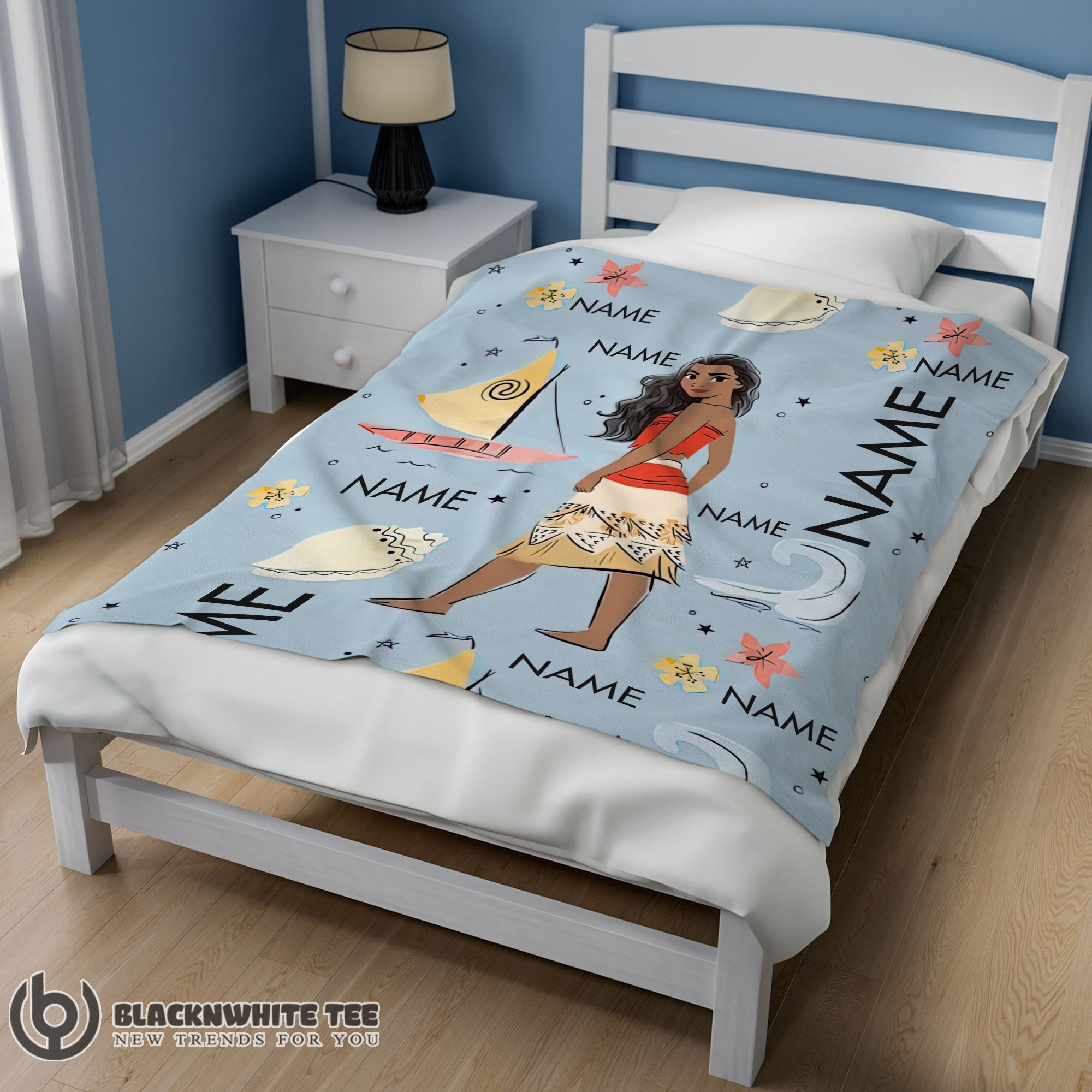 Pretty Official Disney Cartoon Moana Maui Blanket Fleece Customized Blanket - Image 2