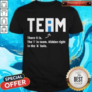 Team There It Is The In Team Hidden Right In The A Hole Shirt