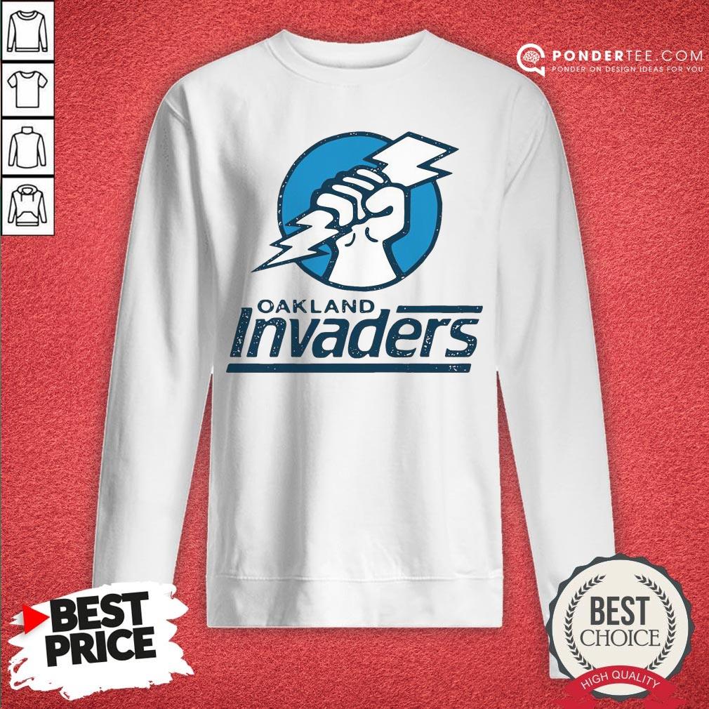 Funny Oakland Invaders Football Shirt - Image 4