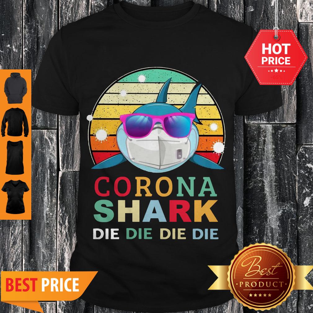 Cute Covid-19 Coronavirus Shark Die Die Die Vintage Shirt