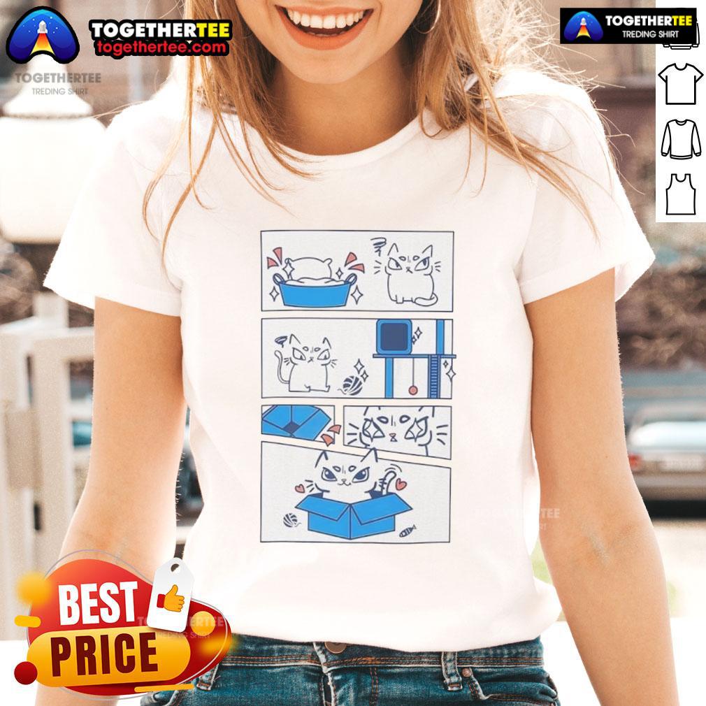 Original The Cat And His Love Of The Box Ure Cute T-Shirt - Image 3