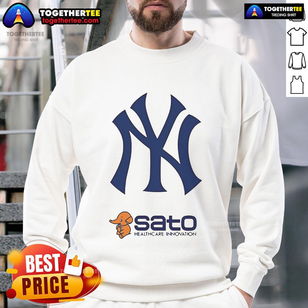 Official 2025 New York Yankees Sato Healthcare Innovation Day T-Shirt - Image 5