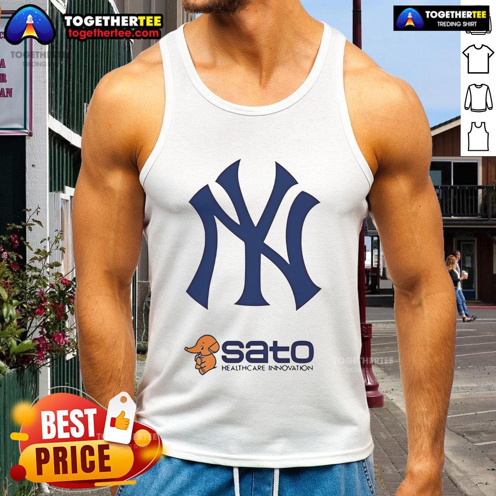 Official 2025 New York Yankees Sato Healthcare Innovation Day T-Shirt - Image 4