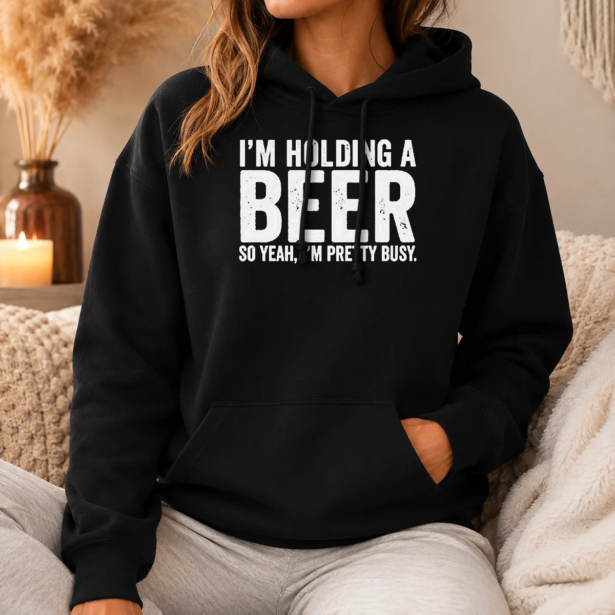 Hot Awesome I'm Holding A Beer So Year I'm Pretty Busy Shirt - Image 5